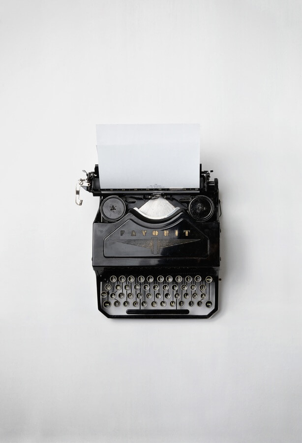 Vintage Typewriter by Rawcoolgo - dark 925 silver plated jewelry